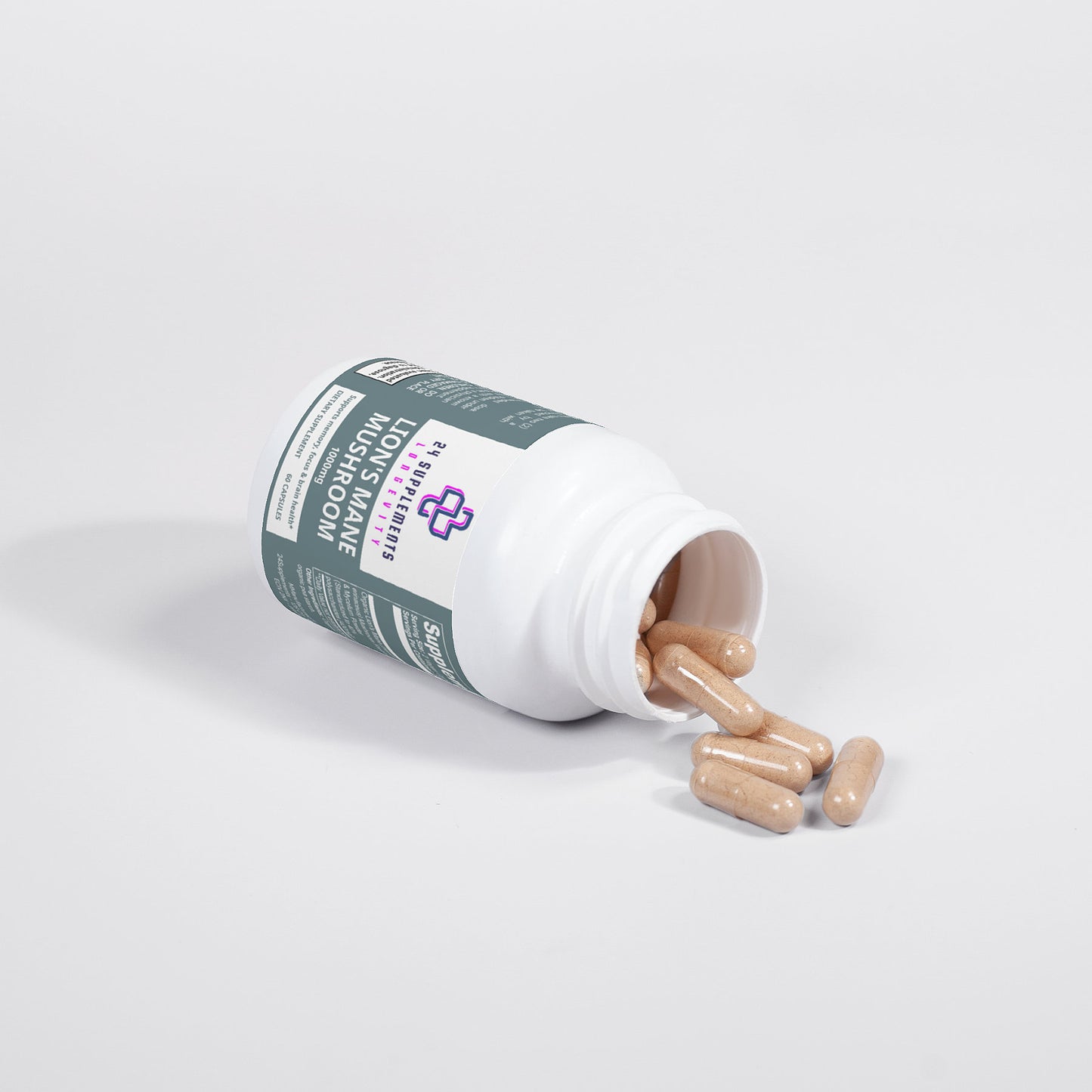 Bio-Lions Mane-Pilzkapseln – Konzentrations- und Energieunterstützung | 24Supplements