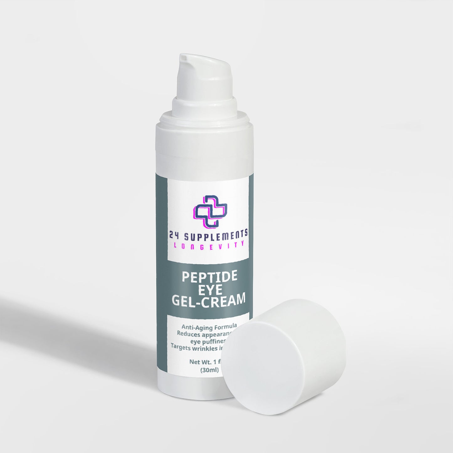 Anti-Aging Peptide Eye Gel-Cream by 24Supplements | Revitalize