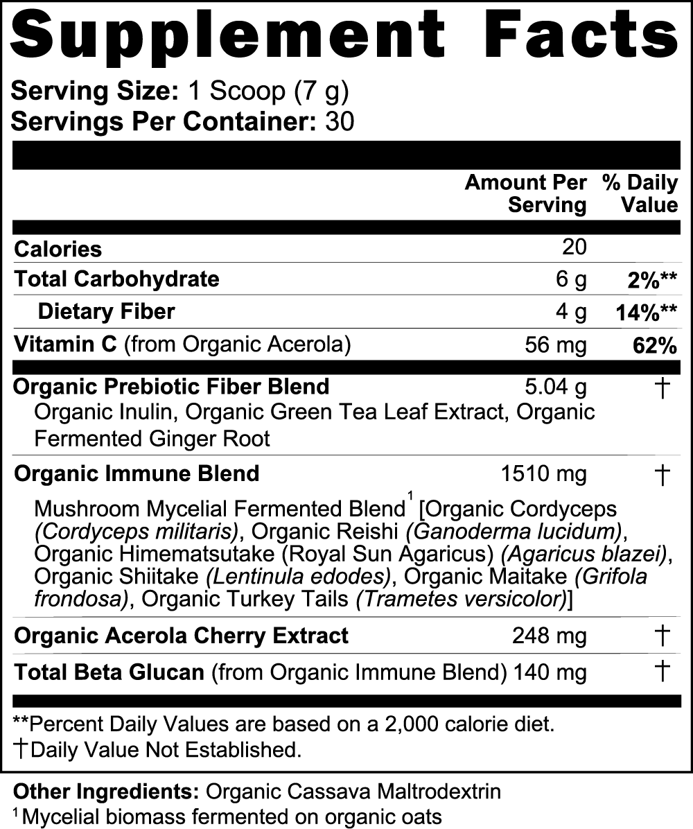 Fermented Mushroom Blend – Immune & Digestive Support