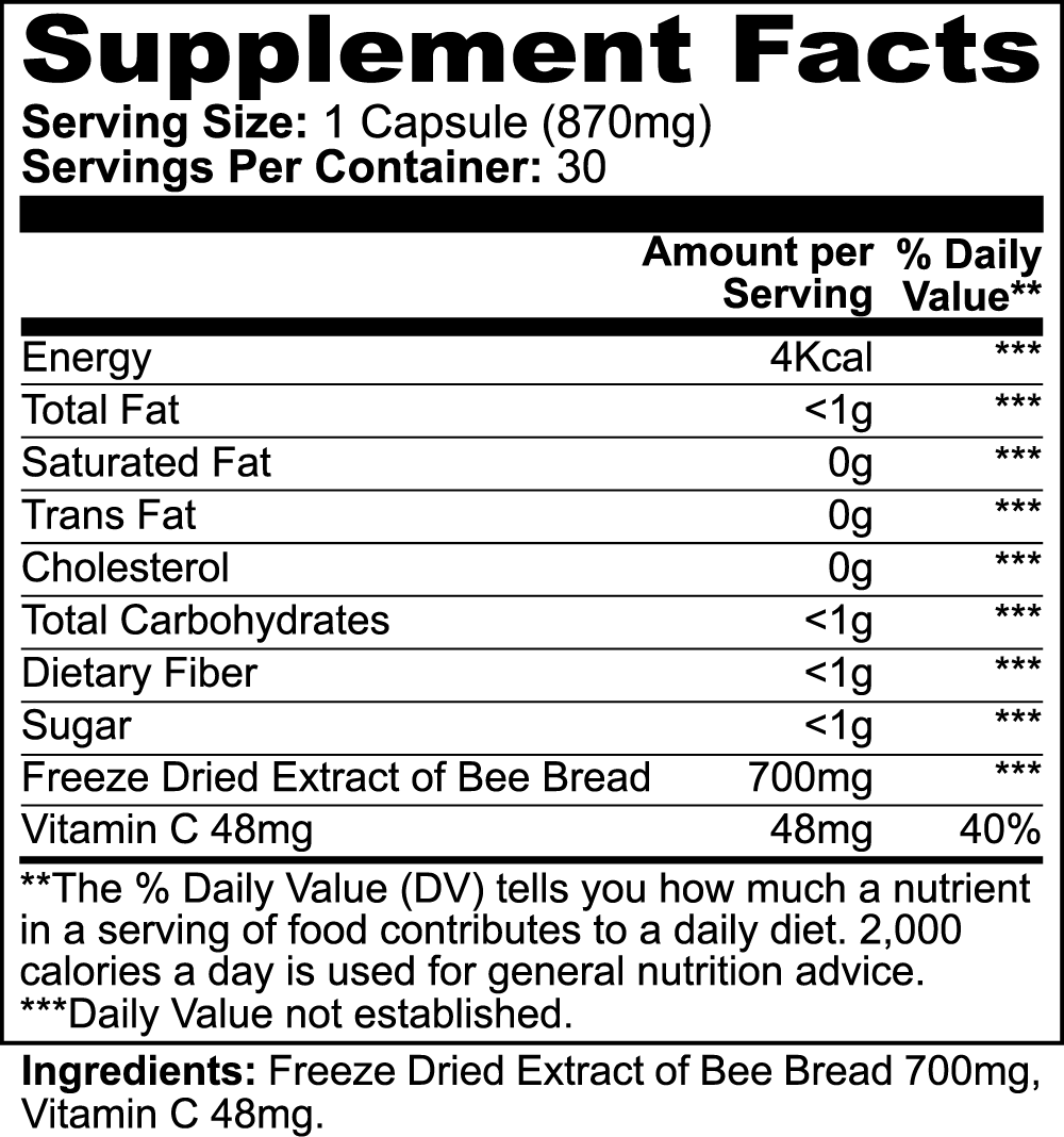 Supplements FACTS Bee Pearl – Immune Boost & Heart Health | 24Supplements