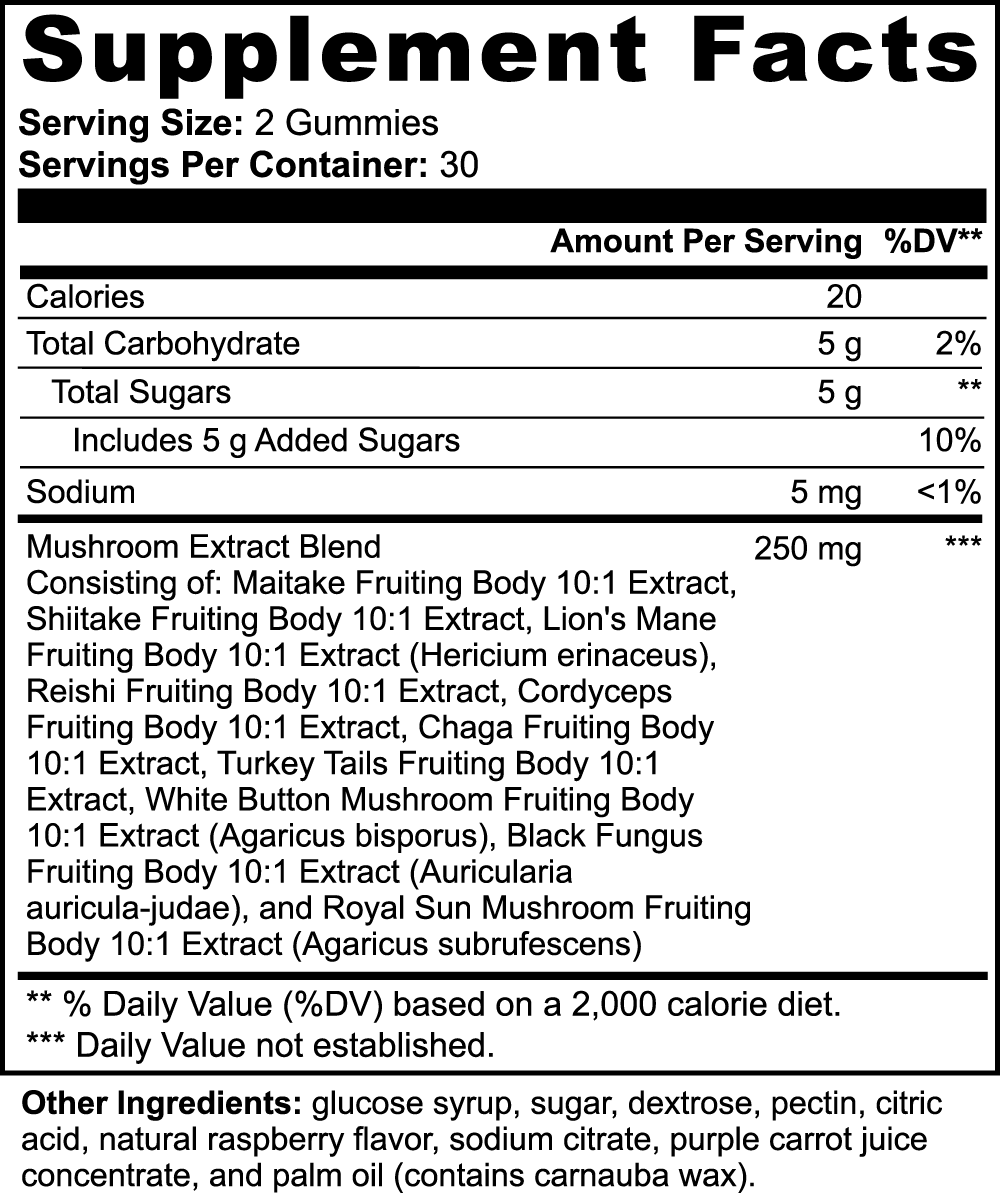Mushroom Extract Complex – Cognitive, Energy & Holistic Support