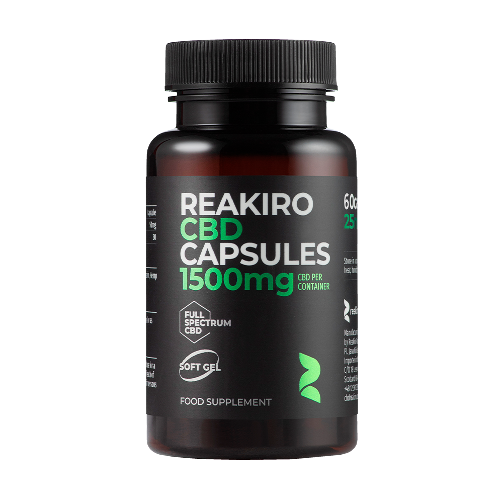 CBD Gel Capsules 1500 mg - Full Spectrum.