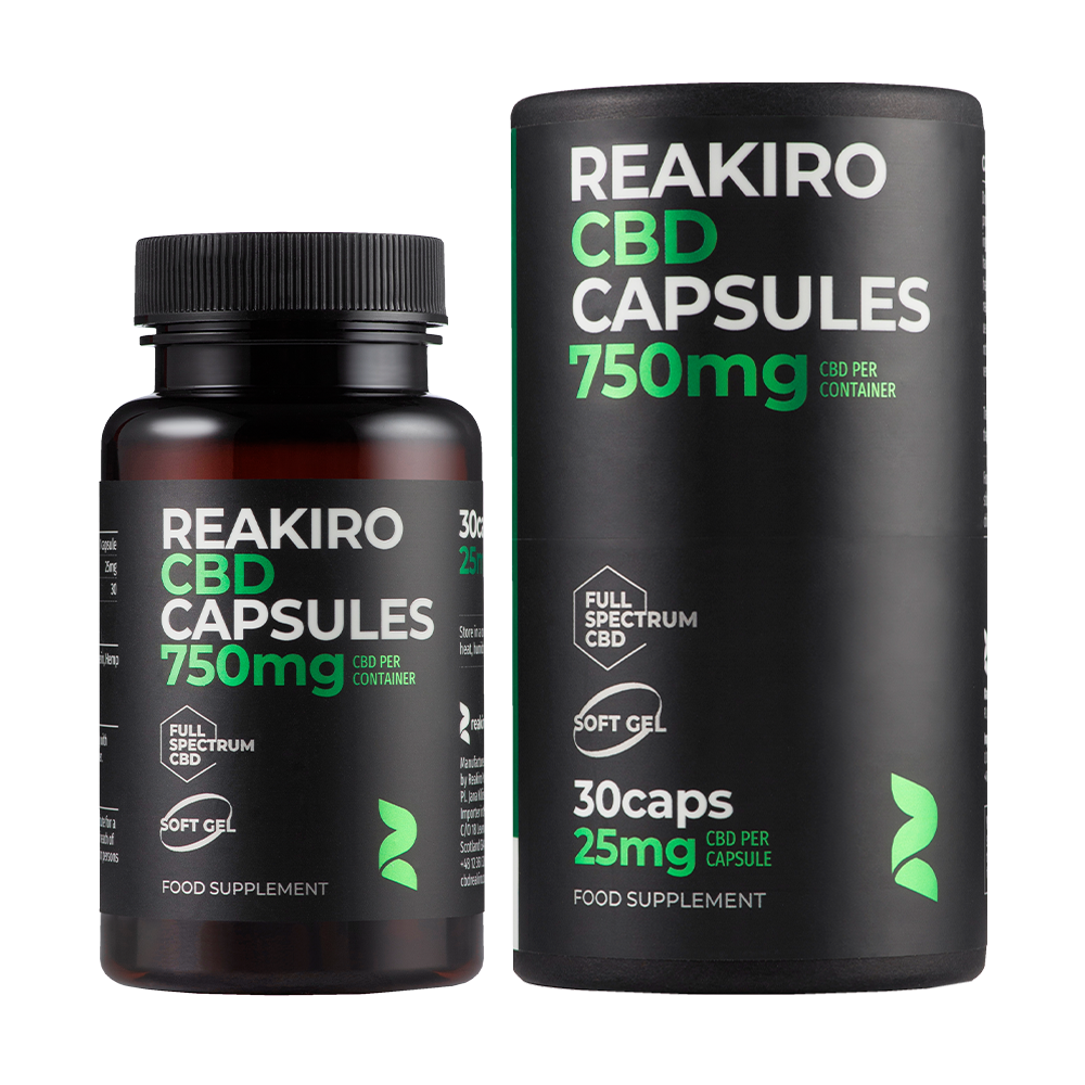 CBD Gel Capsules 750mg - Full Spectrum.