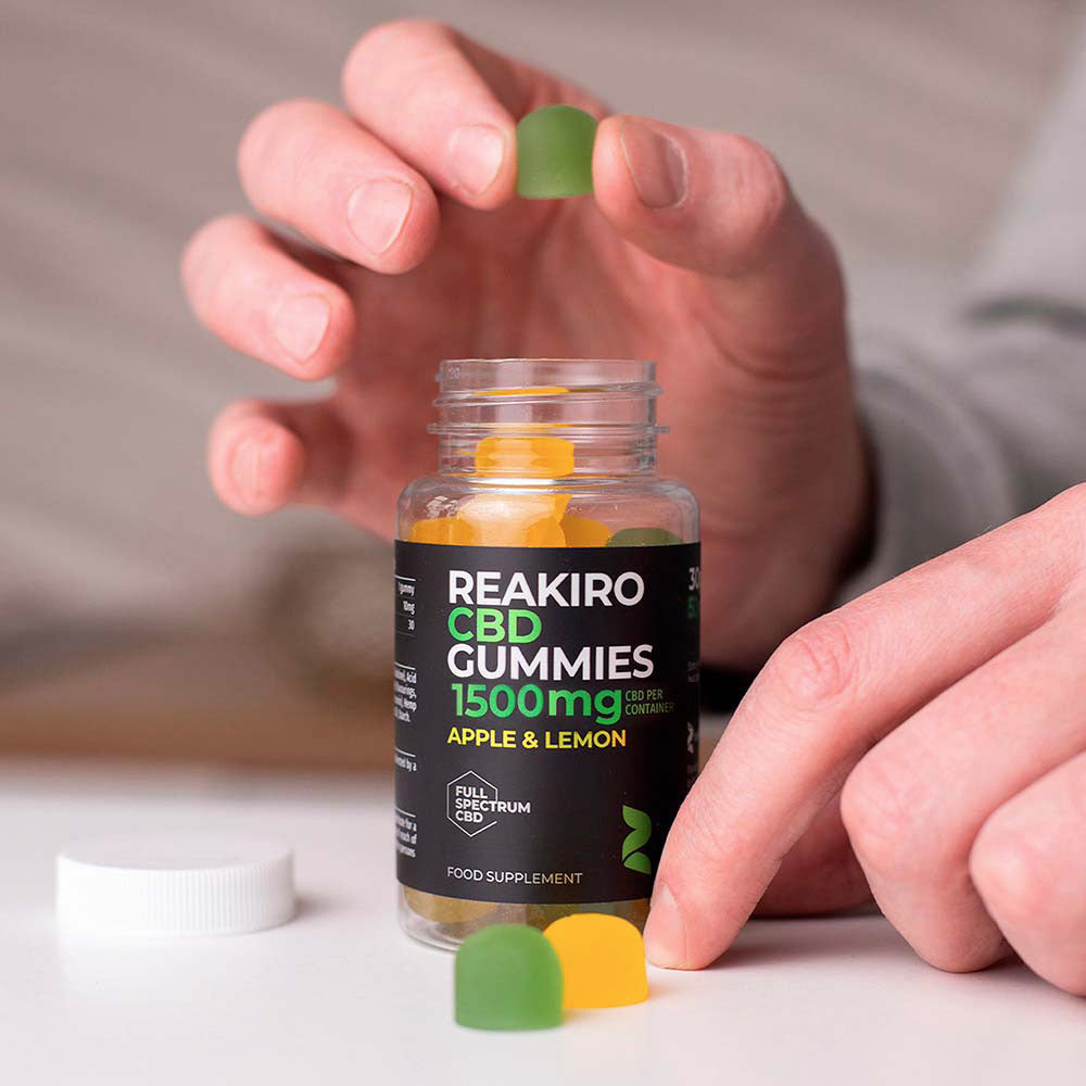 CBD Gummies 1500 mg - Apple & Lemon.