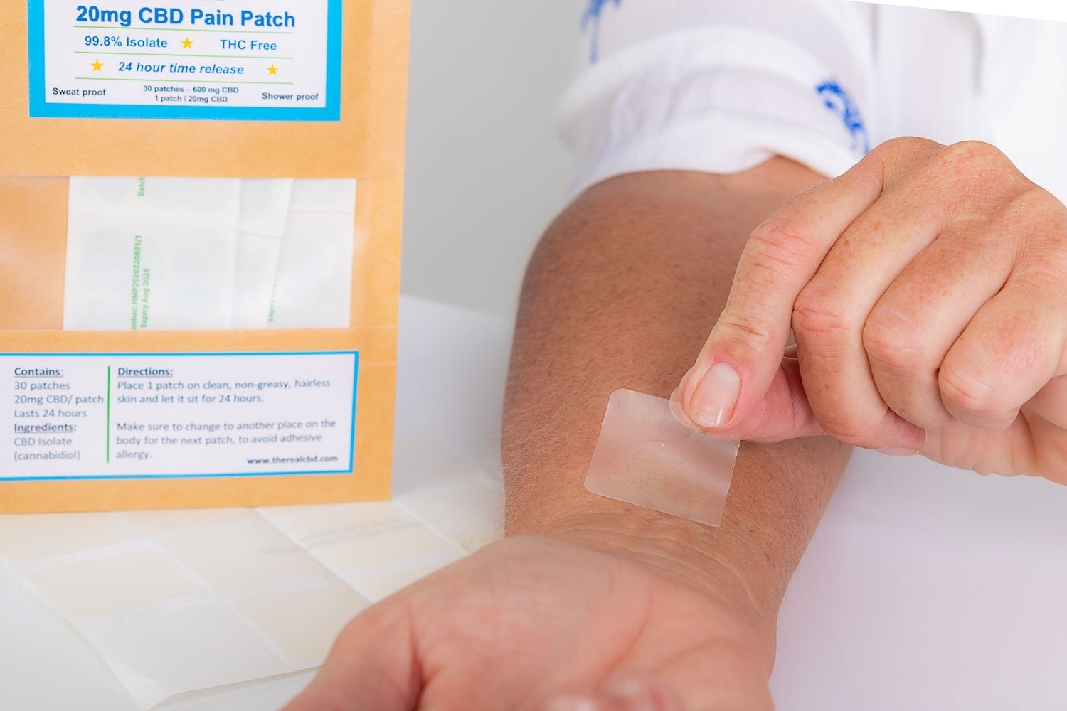 CBD pain patches from Swiss and EU brands - targeted, lab-tested CBD for pain relief I 24Supplements