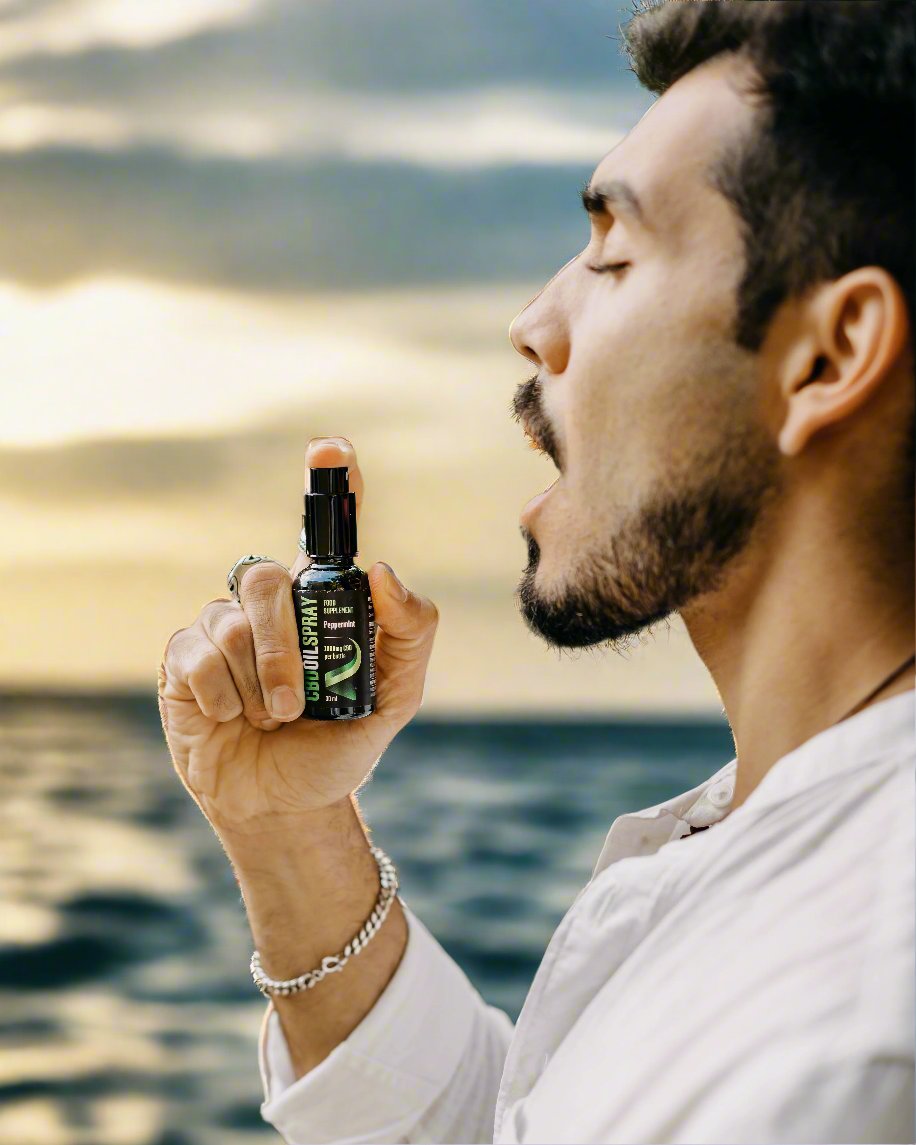 CBD spray from Swiss and EU brands - convenient, lab-tested full-spectrum and broad-spectrum CBD option I 24Supplements
