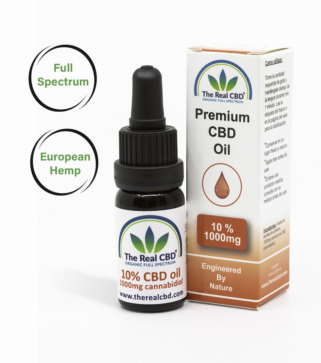 10% Pure CBD Oil - Full-Spectrum & Organic | 24 Supplements