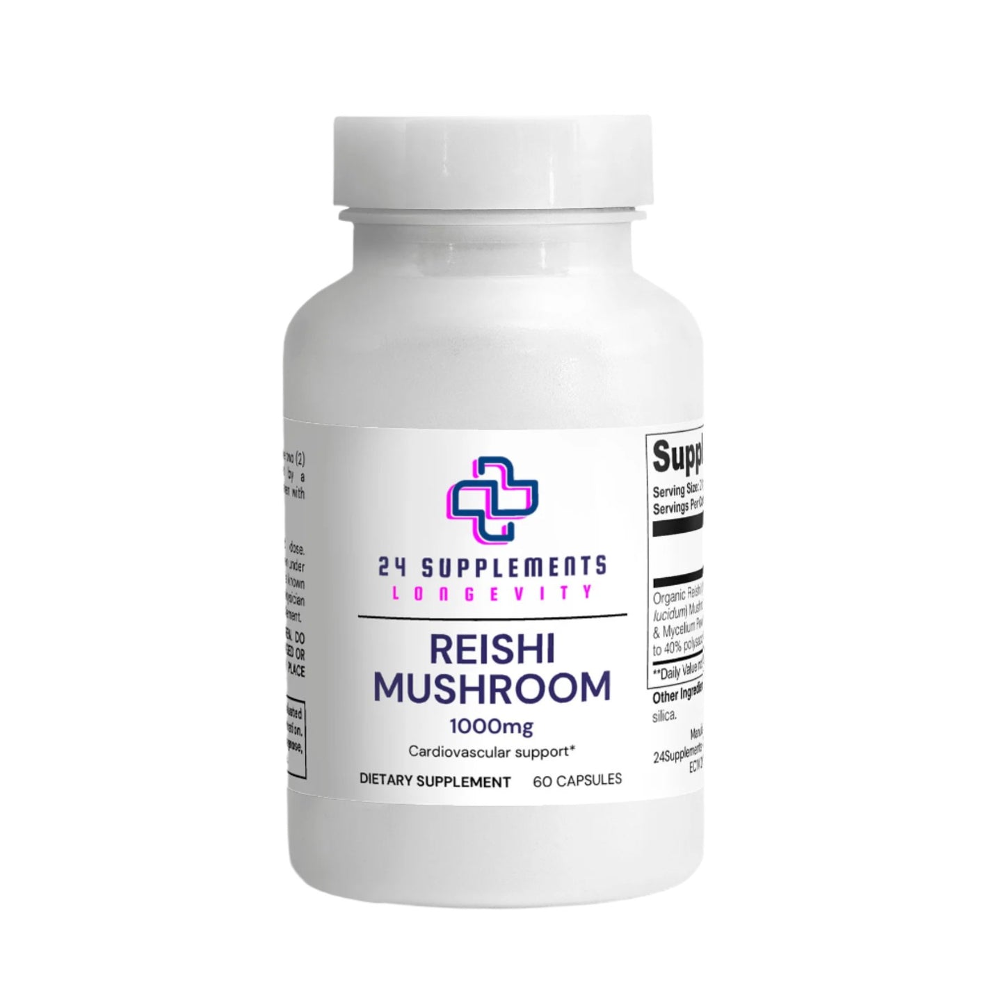 Capsules de champignons Reishi biologiques – 1 000 mg | Soutien immunitaire et soulagement du stress