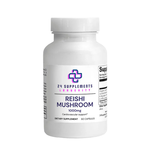 Organic Reishi Mushroom Capsules – 1000mg | Immune Support & Stress Relief