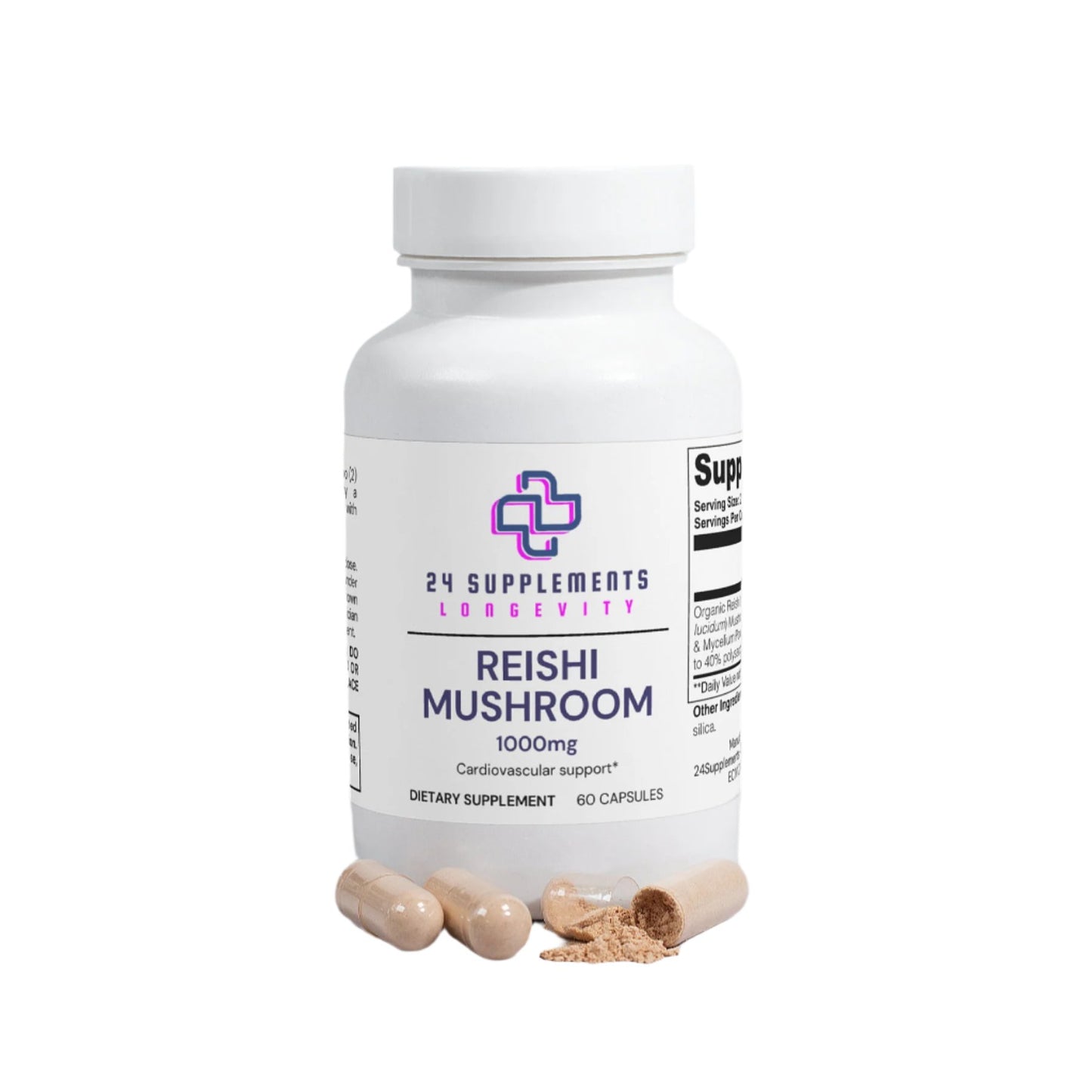 Organic Reishi Mushroom Capsules – 1000mg | Immune Support & Stress Relief