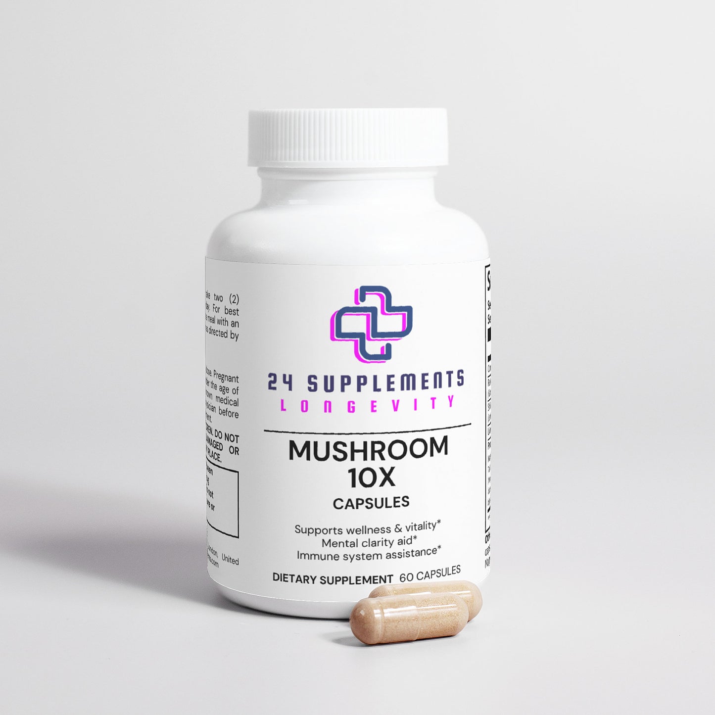 Mushroom Complex 10X – Comprehensive Wellness Support | 24Supplements