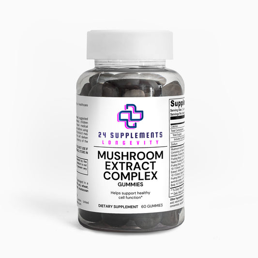 Mushroom Extract Complex 10X – Comprehensive Wellness Support | 24Supplements