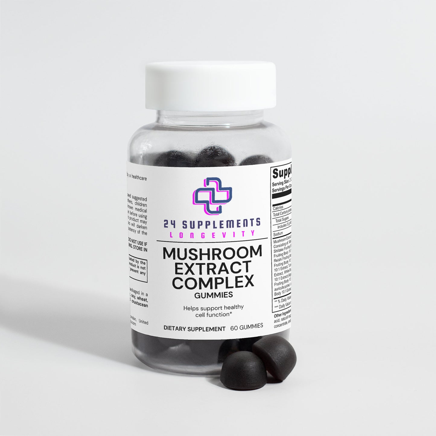 Mushroom Extract Complex 10X – Comprehensive Wellness Support | 24Supplements