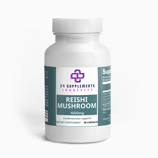 Capsules de champignons Reishi biologiques – 1 000 mg | Soutien immunitaire et soulagement du stress