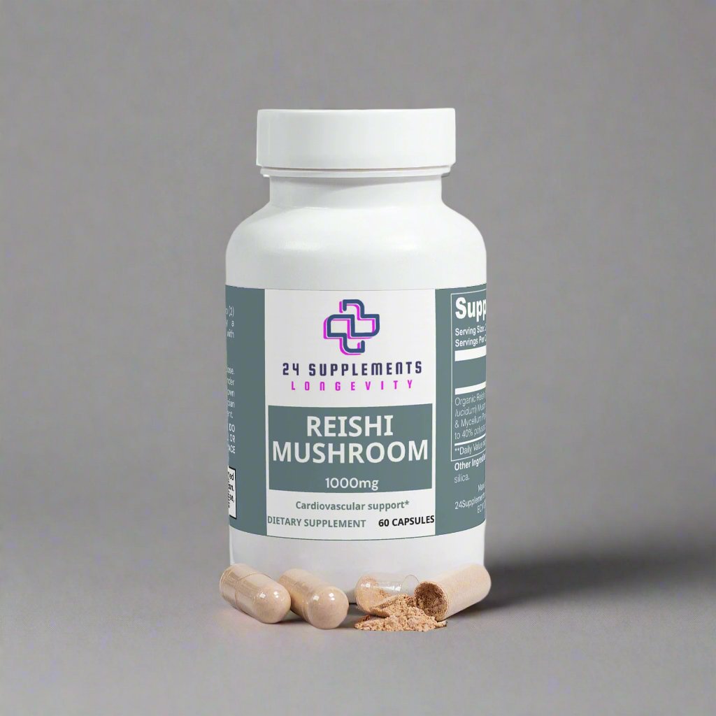 Reishi Mushroom Capsules I 24Supplements