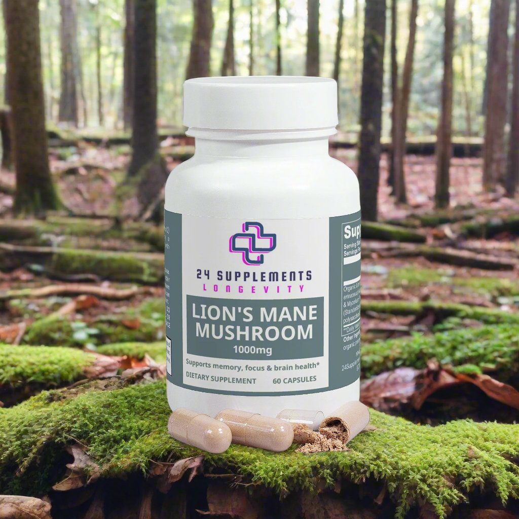 Lion's Mane Mushroom Capsules I 24Supplements