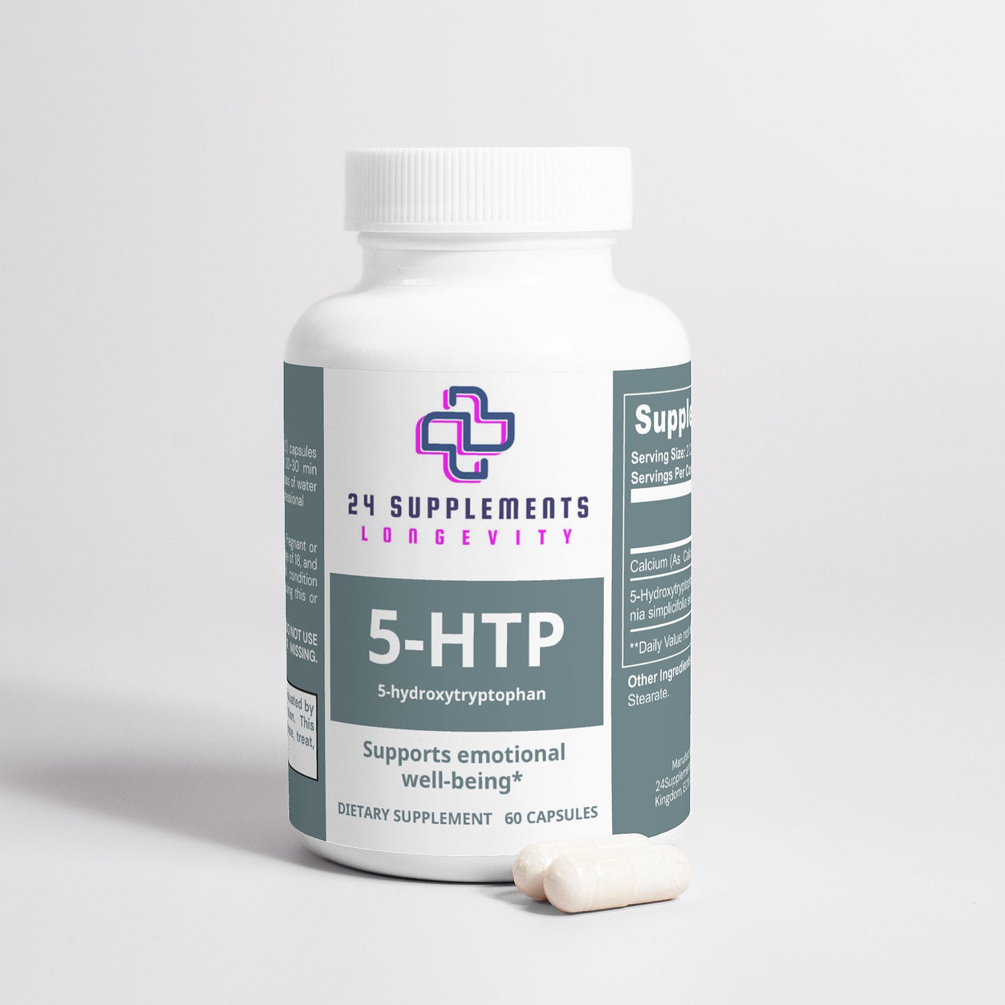 Complément alimentaire naturel de soutien à la sérotonine 5-HTP | 60 capsules