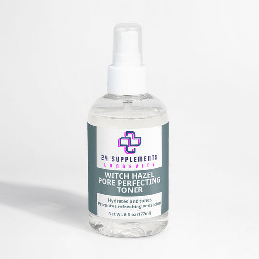 Witch Hazel Pore Perfecting Toner | Anti-Aging Hydration | 24Supplements