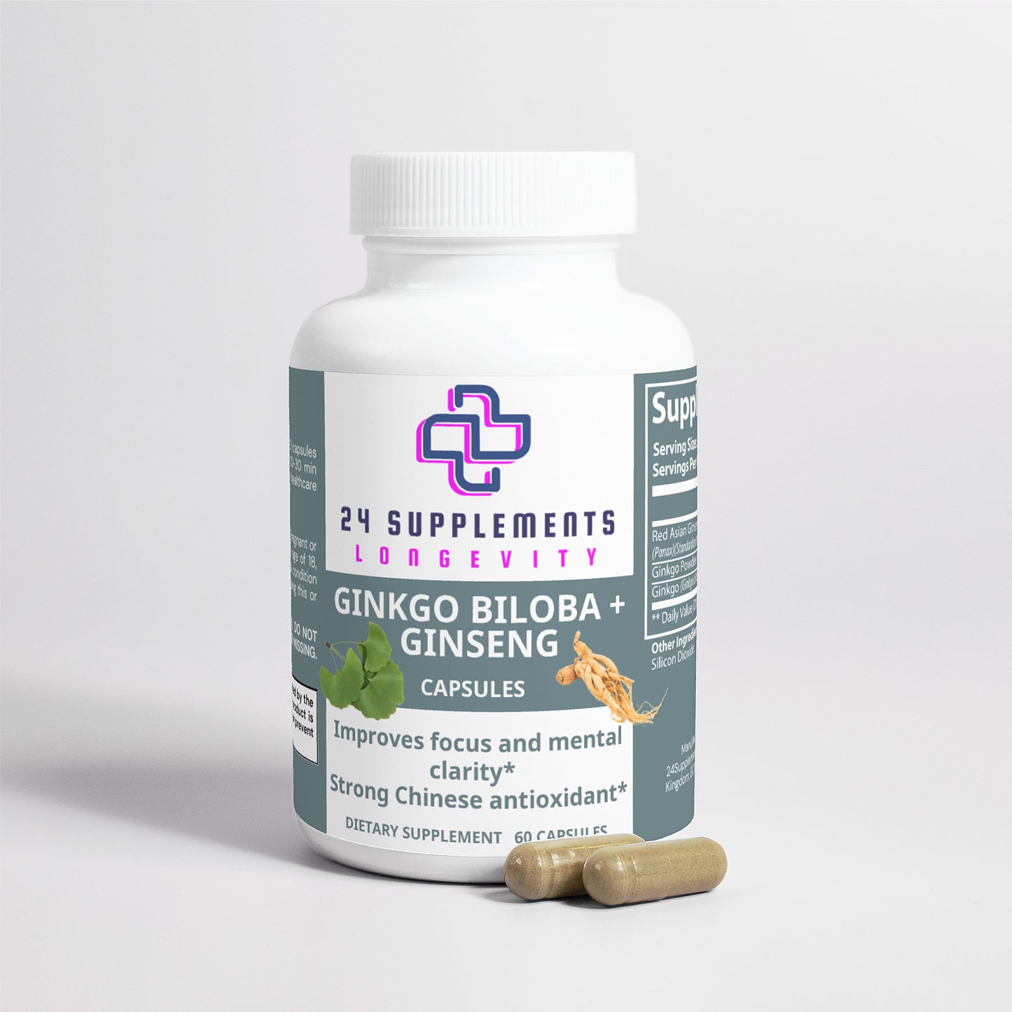 Ginkgo Biloba + Ginseng | Longevity & Cognitive Support