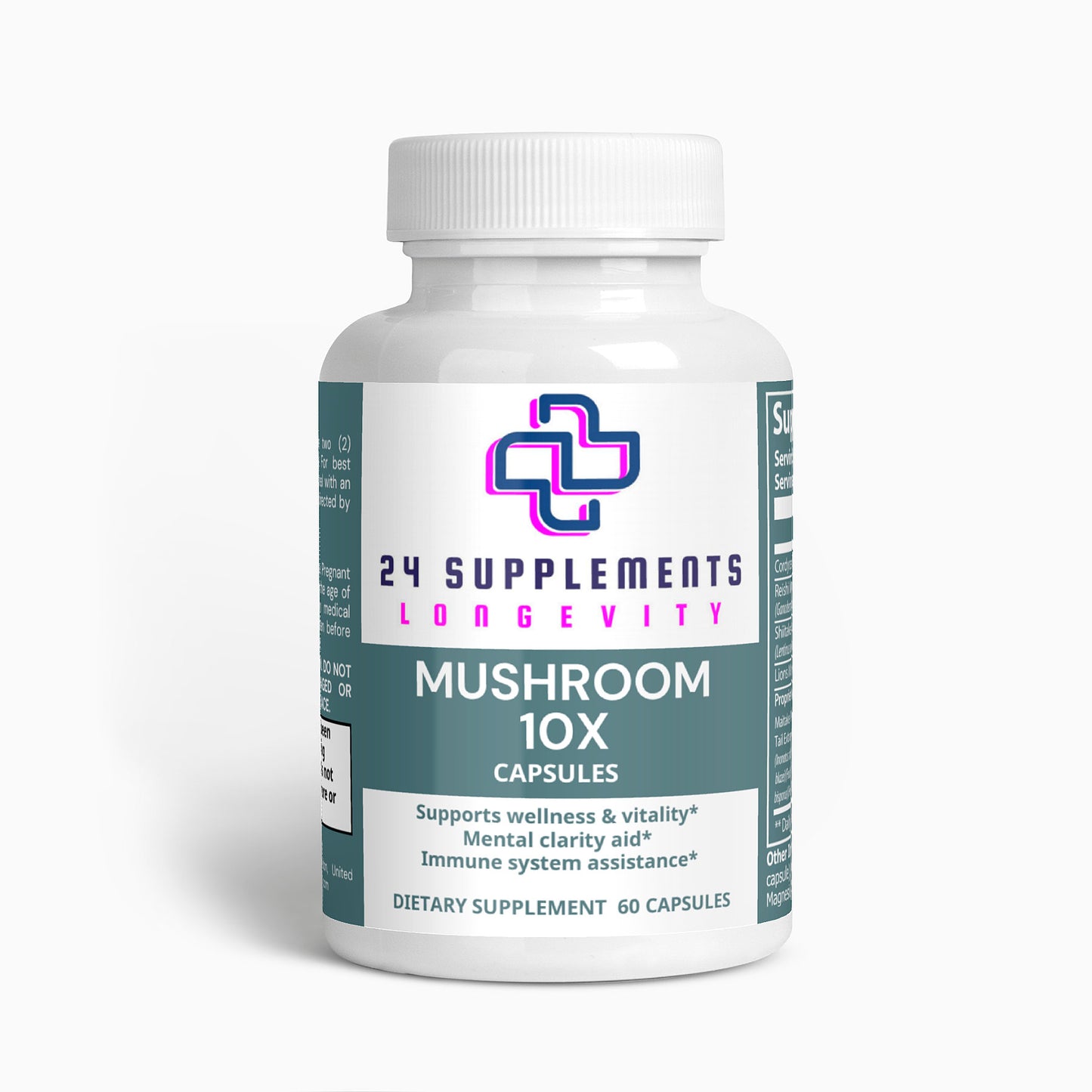 Mushroom Complex 10 X – Cognitive, Energy & Immune Support