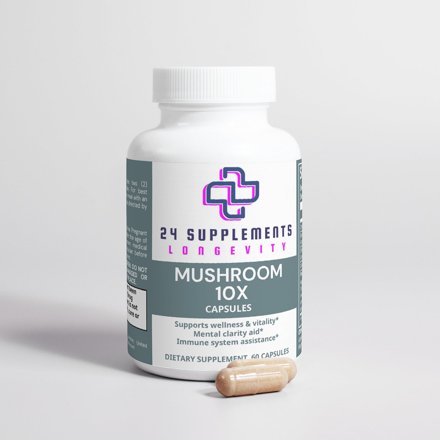 Mushroom Complex 10 X – Cognitive, Energy & Immune Support