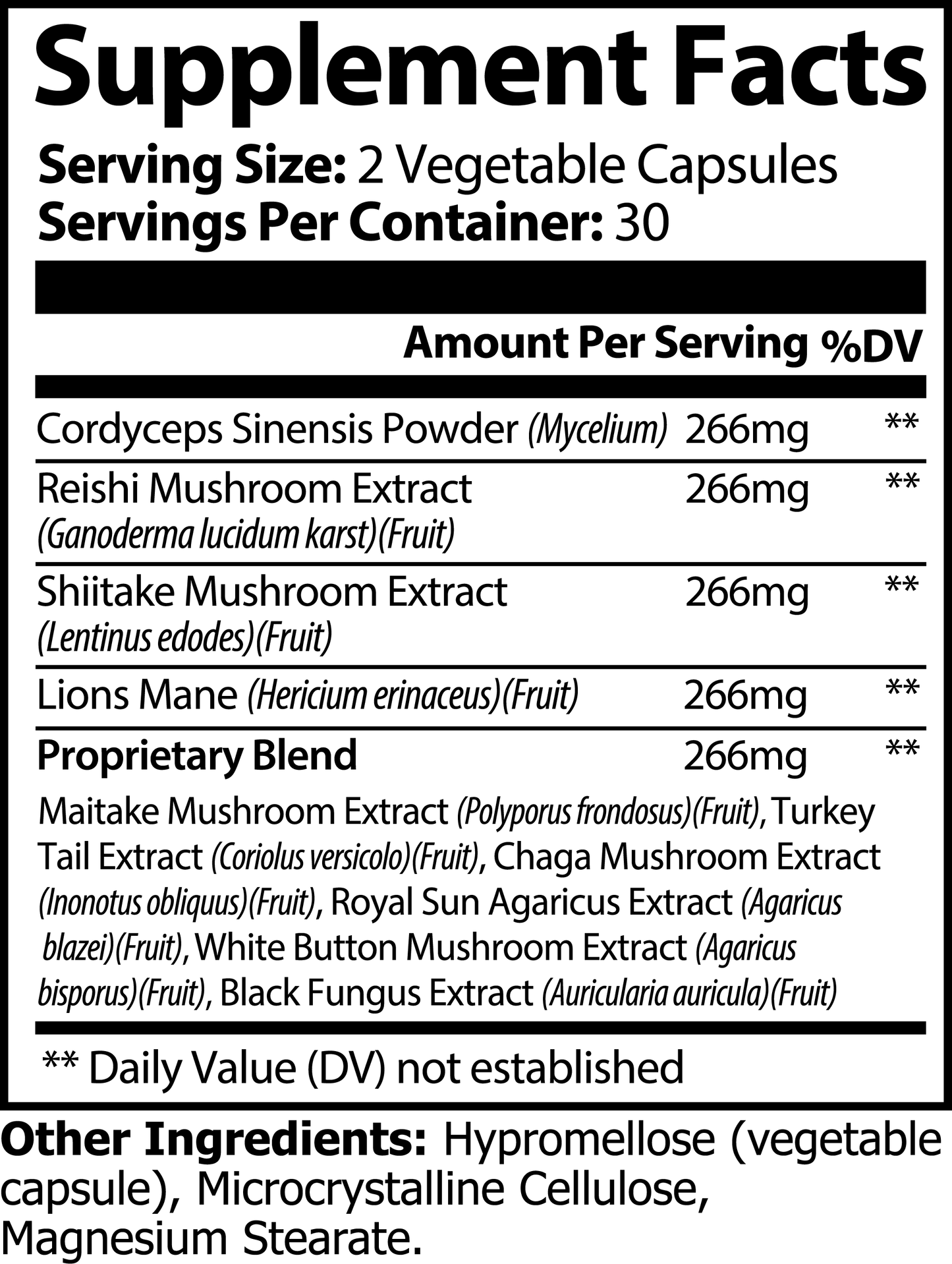 Mushroom Complex 10 X – Unterstützung von kognitiven Fähigkeiten, Energie und Immunsystem