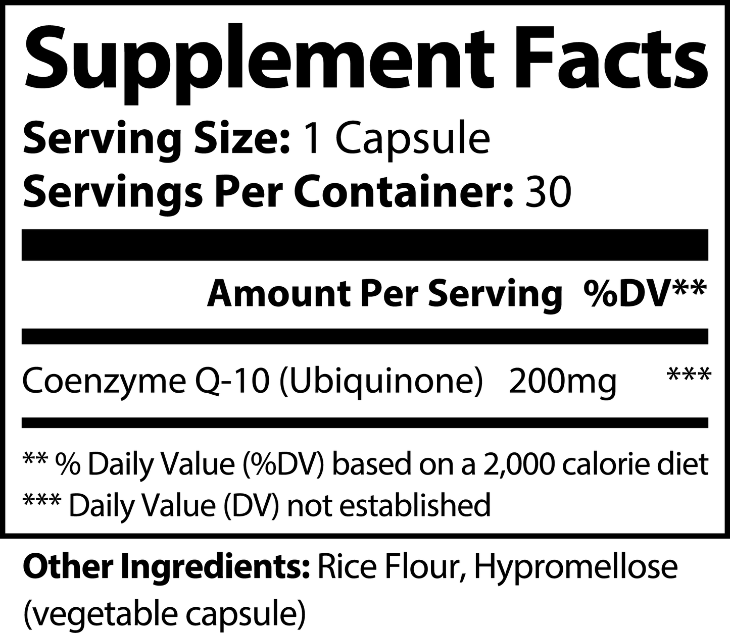 CoQ10 Ubiquinone - Boosts Energy & Supports Heart Health