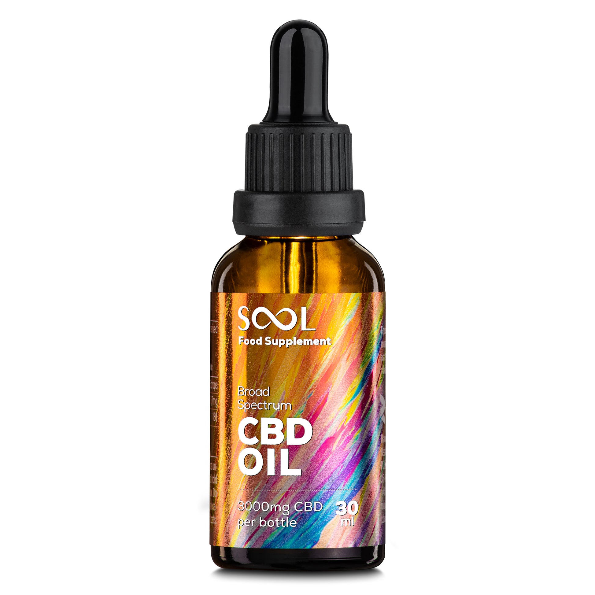 Broad Spectrum CBD Oil 3000mg | High-potency THC-free CBD for wellness at 24Supplements.