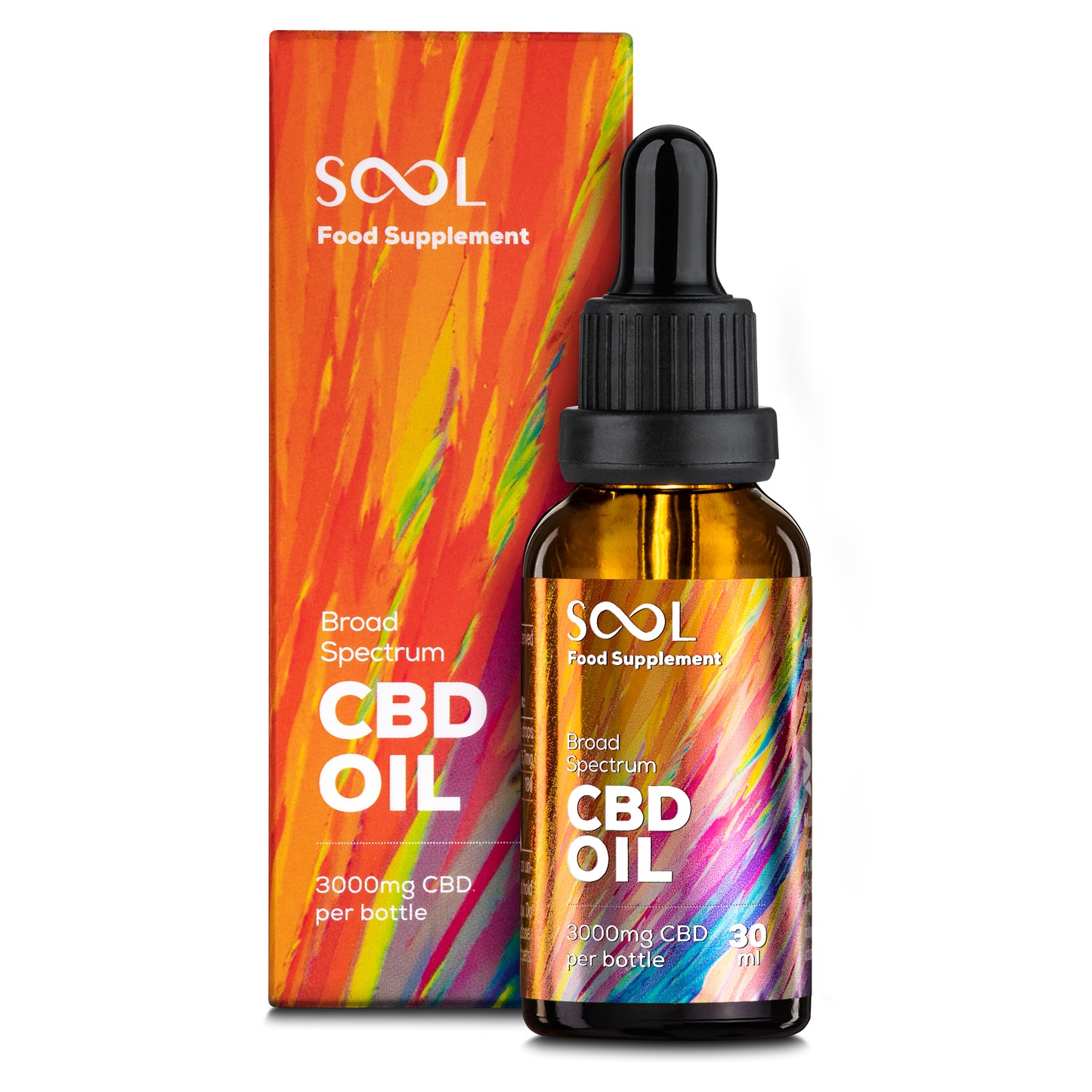 Broad Spectrum CBD Oil 3000mg | High-potency THC-free CBD for wellness at 24Supplements.