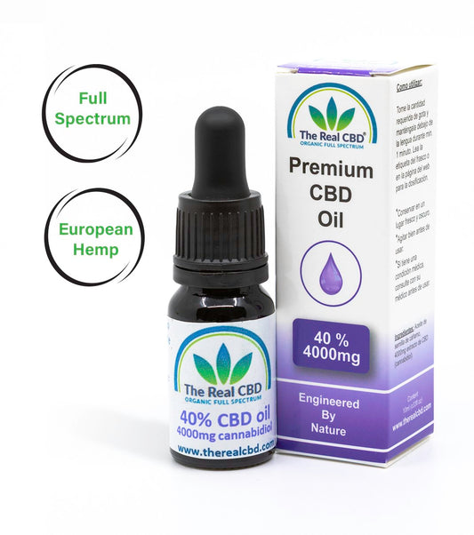 40% Raw CBD Oil – 4000mg Full Spectrum | Organic & Potent I 24 Supplements