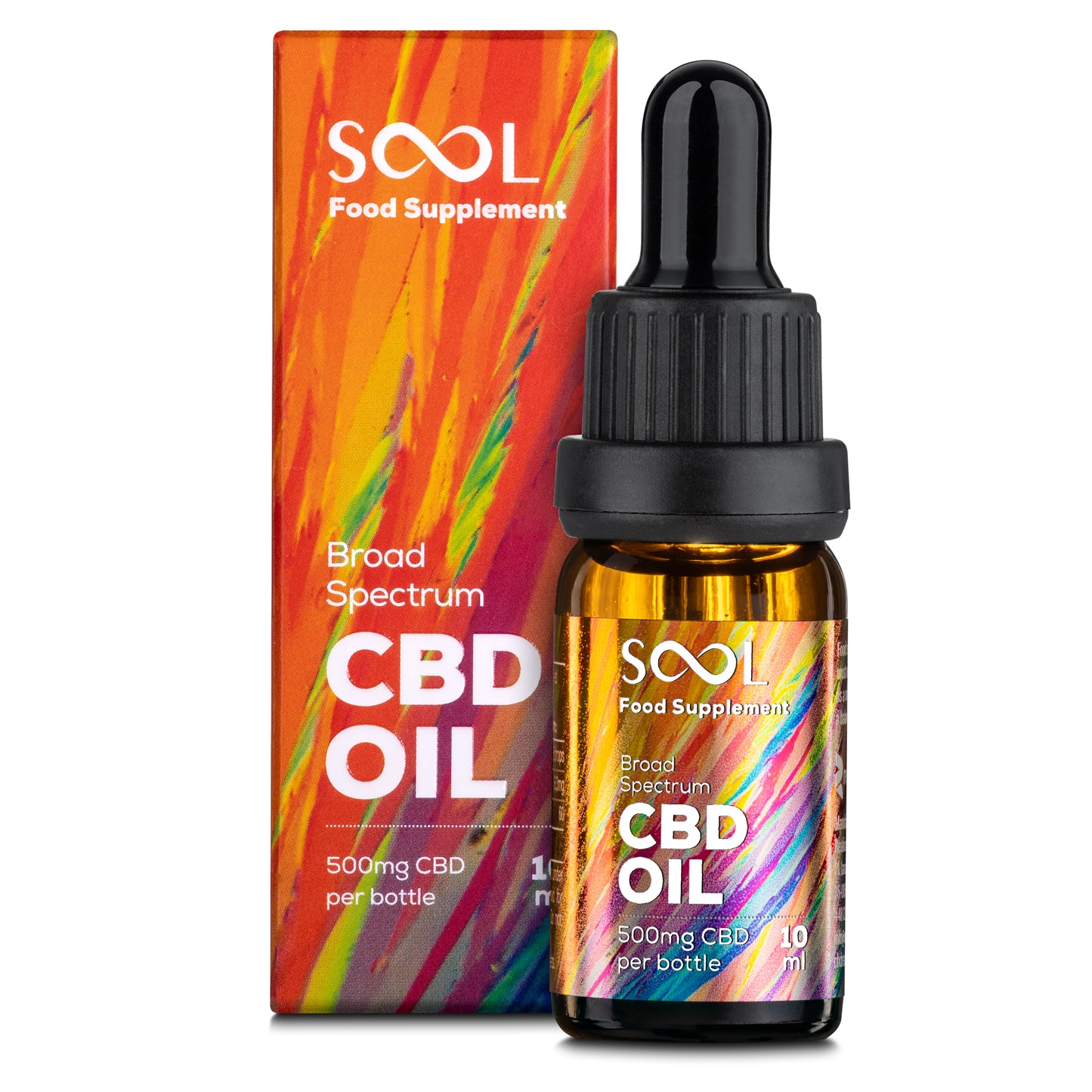 Huile de CBD à large spectre 500 mg - Sans THC