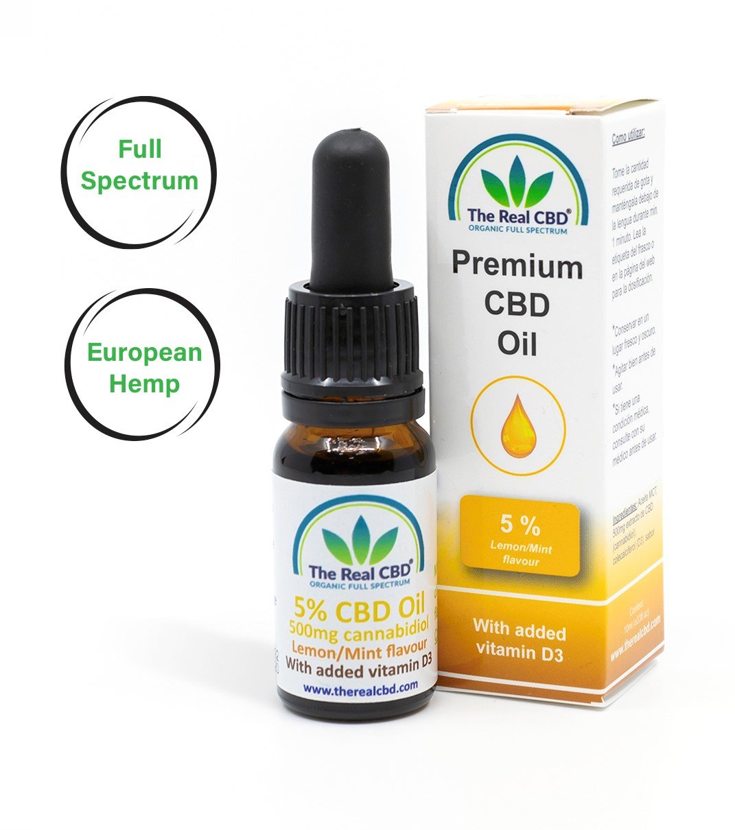 5% CBD Oil with Vitamin D3.