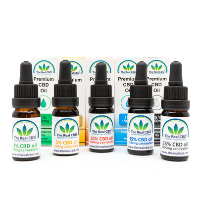 10% Pure CBD Oil - Full-Spectrum & Organic group of bottles | 24 Supplements