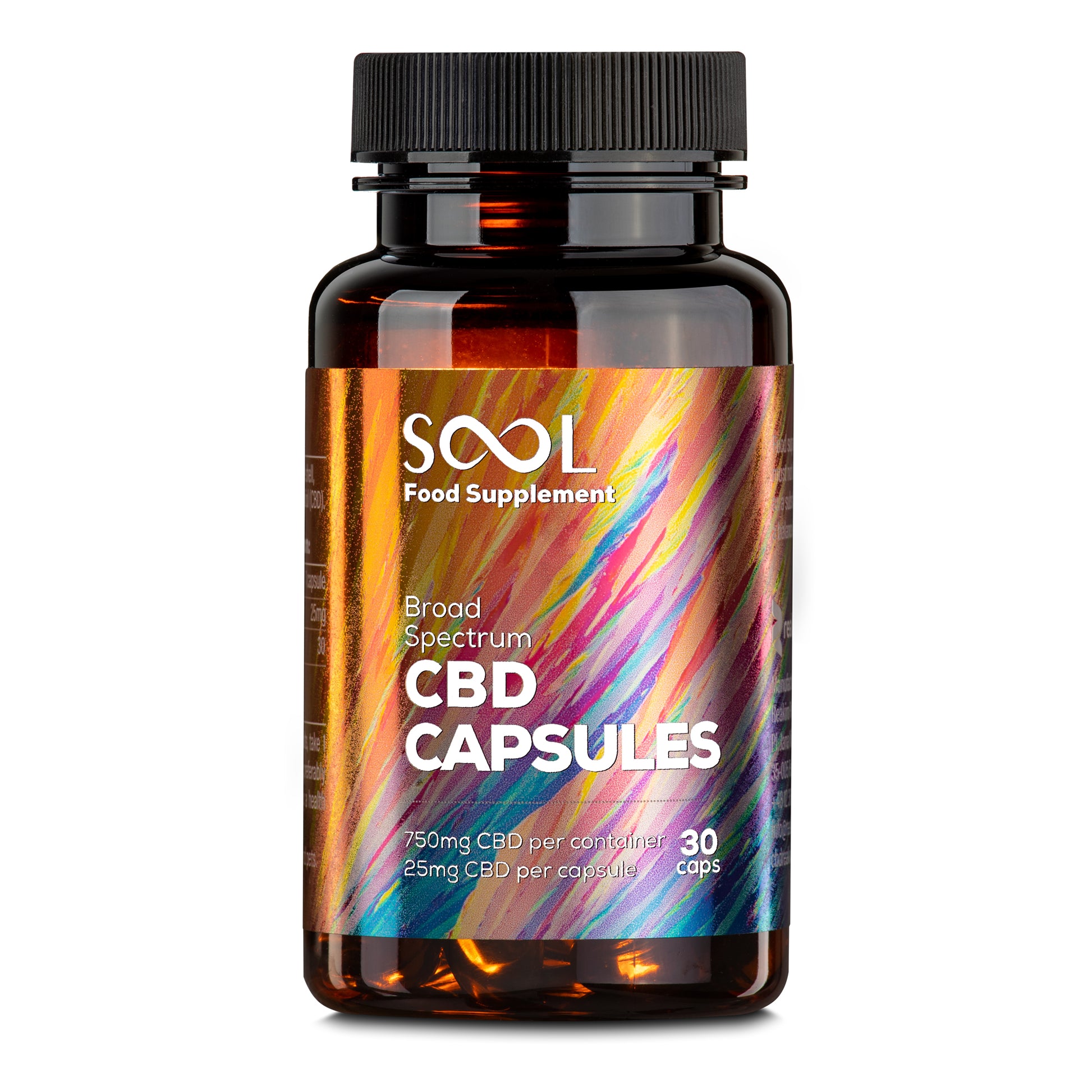 Broad Spectrum CBD Gel Capsules 750mg | THC-free CBD gel capsules for daily wellness at 24Supplements.