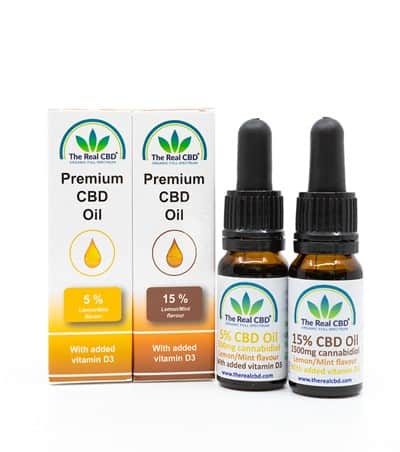 5% CBD Oil with Vitamin D3 Lemon Mint 500mg | Immune-boosting CBD oil at 24Supplements.