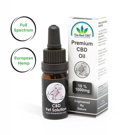 10% CBD Oil for Pets 1000mg | Natural CBD oil for pet wellness at 24Supplements.