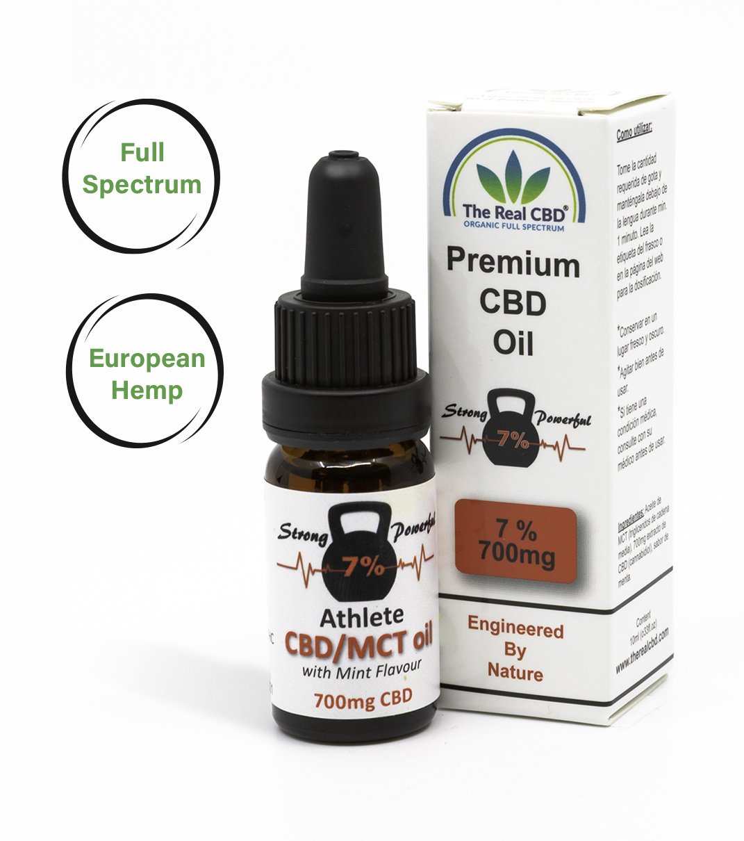 Athlete MCT CBD Oil – 7%, 10ml.