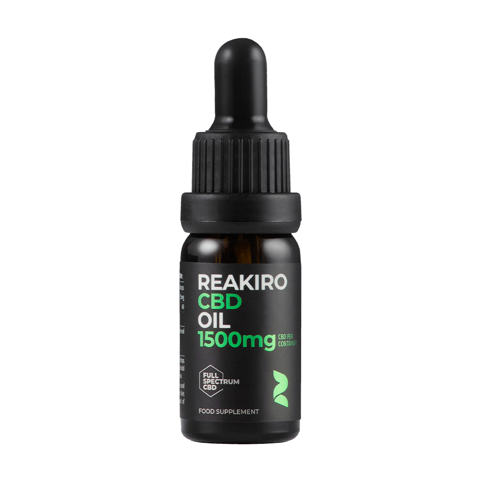 CBD Oil 1500mg Full Spectrum 15% | Swiss-made high-potency CBD for wellness at 24Supplements.