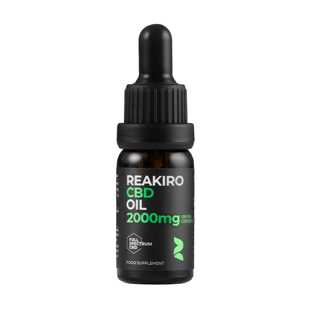 CBD Oil 2000mg Full Spectrum 20% | Swiss-made high-potency CBD for wellness at 24Supplements.