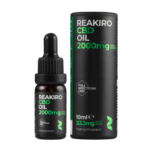 CBD Oil 2000mg Full Spectrum 20% | Swiss-made high-potency CBD for wellness at 24Supplements.