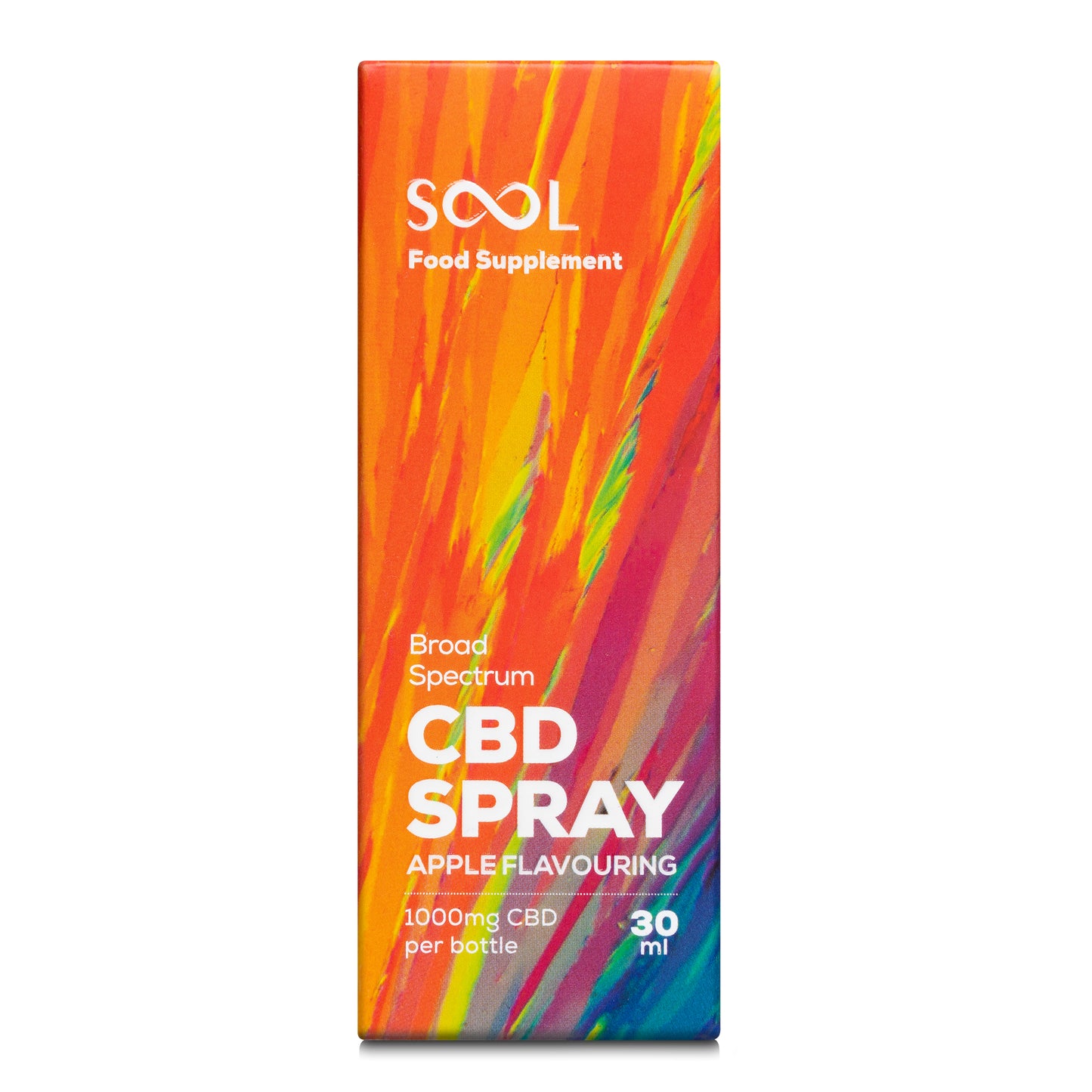 Broad Spectrum CBD Spray 1000mg Apple Flavor | Swiss-made CBD spray for wellness at 24Supplements.