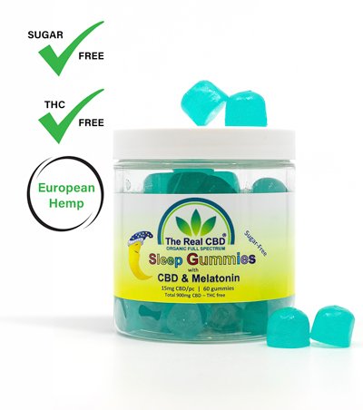 CBD Sleep Gummies - 15mg CBD & CBN - Sugar-Free | Improve Sleep Naturally I 24 Supplements