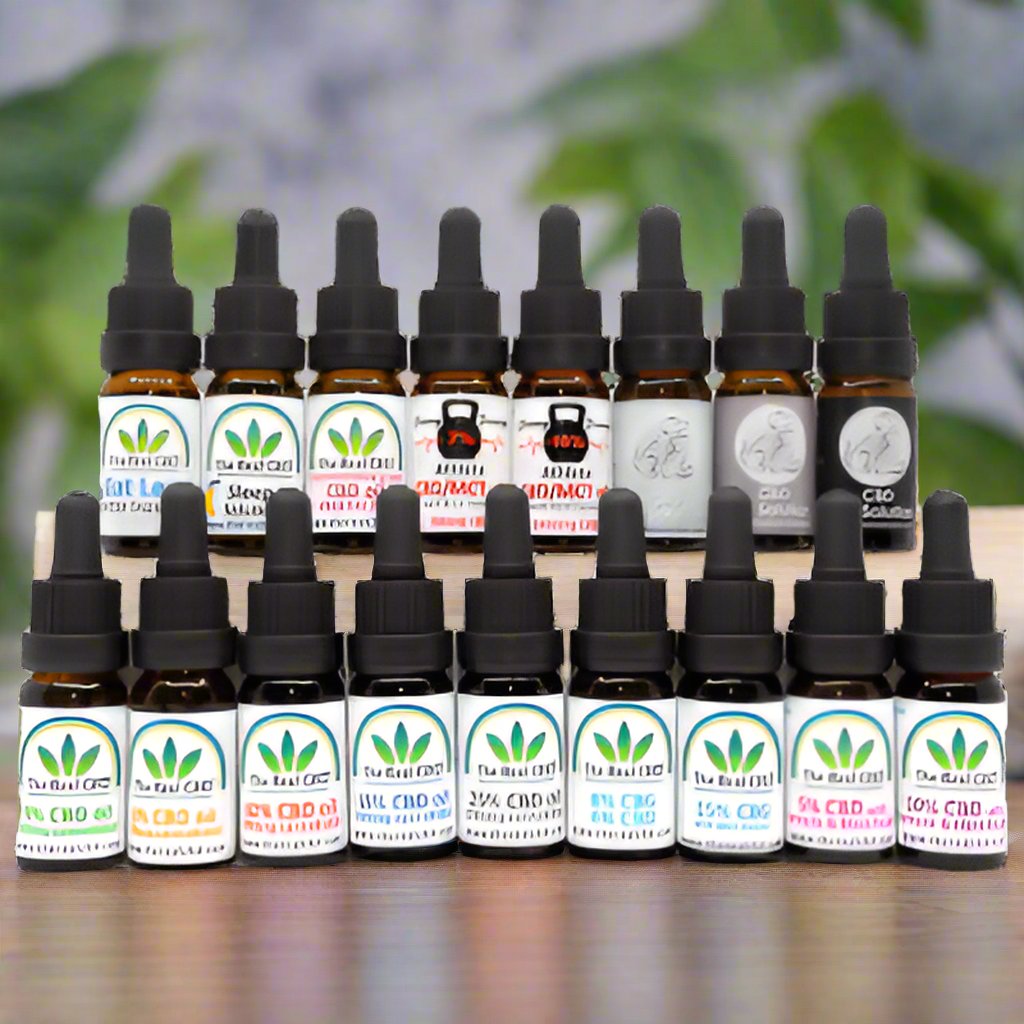 10% Pure CBD Oil - Full-Spectrum & Organic Collage | 24 Supplements