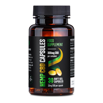 CBD Gel Capsules 300 mg - Full Spectrum.