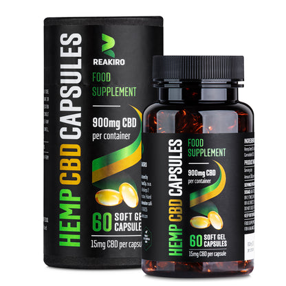 CBD Gel Capsules 900 mg I Full-Spectrum.