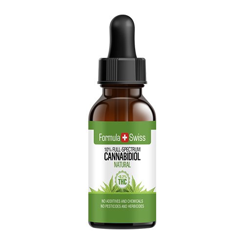 CBD oil in MCT oil 10% (1000 mg, <0.2% THC) natural.