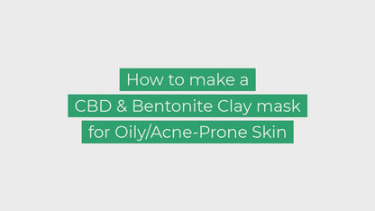 24 Supplements CBD Bentonite Clay Skin Mask – Detoxifies, hydrates, and rejuvenates skin. Ideal for treating acne, blemishes, Psoriasis, Eczema, and Rosacea